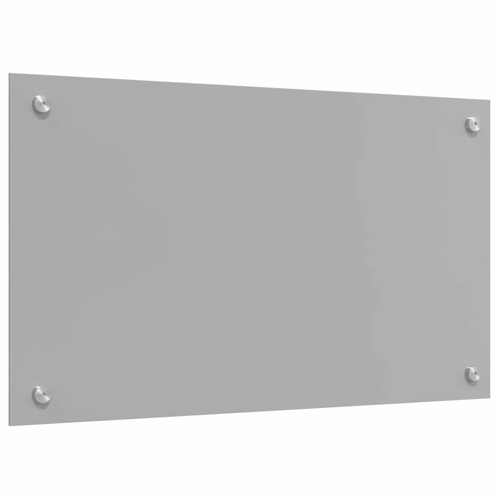 Keuken Achterwand 2 pcs Lichtgrijs 70 x 40 cm gehard glas