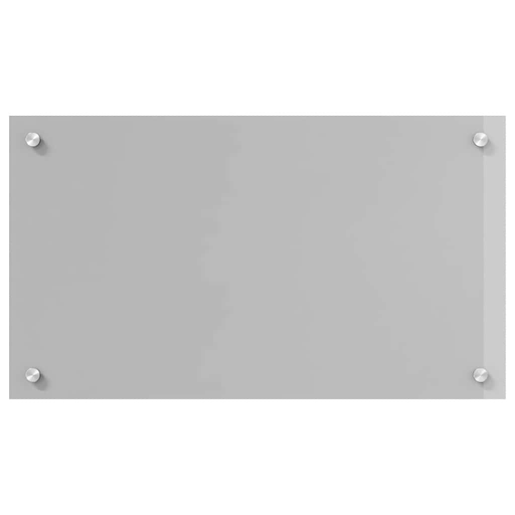 Keuken Achterwand 2 pcs Lichtgrijs 70 x 40 cm gehard glas