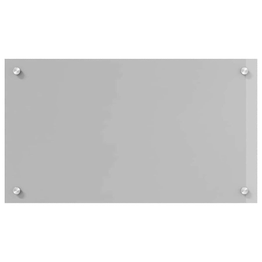 Keuken Achterwand 2 pcs Lichtgrijs 70 x 40 cm gehard glas