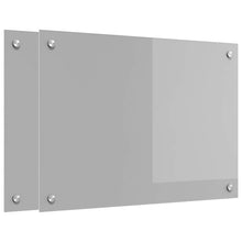 Keuken Achterwand 2 pcs Lichtgrijs 70 x 50 cm gehard glas