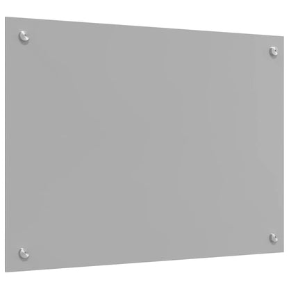 Keuken Achterwand 2 pcs Lichtgrijs 70 x 50 cm gehard glas