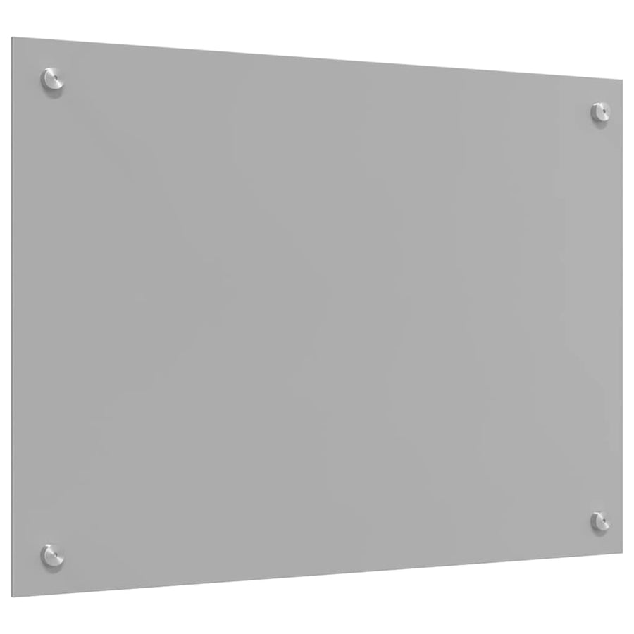 Keuken Achterwand 2 pcs Lichtgrijs 70 x 50 cm gehard glas