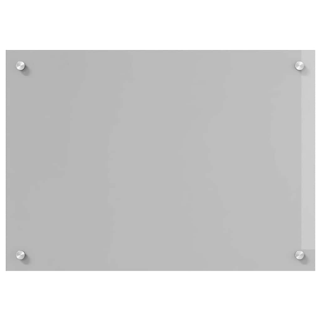 Keuken Achterwand 2 pcs Lichtgrijs 70 x 50 cm gehard glas