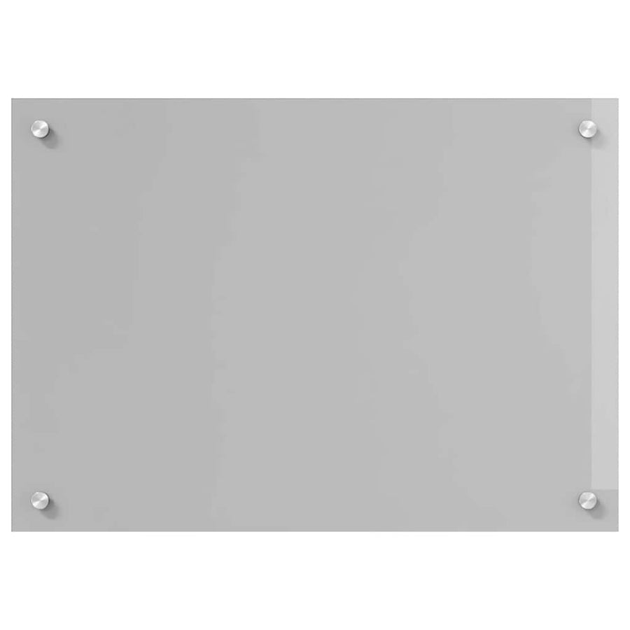 Keuken Achterwand 2 pcs Lichtgrijs 70 x 50 cm gehard glas