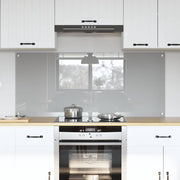 Keukenachterwand 2 stuks 70x60 cm gehard glas lichtgrijs
