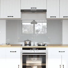 Keukenachterwand 2 pcs Lichtgrijs 70 x 60 cm gehard glas