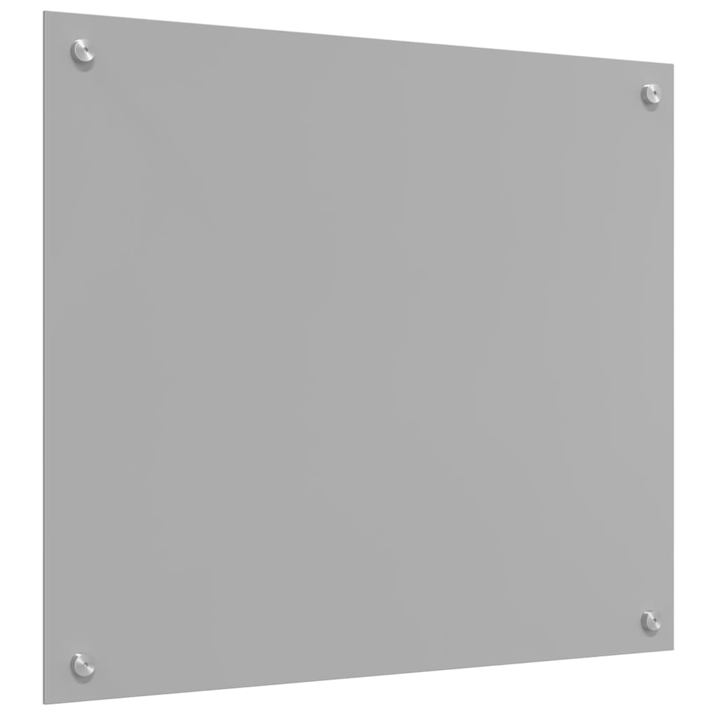 Keukenachterwand 2 pcs Lichtgrijs 70 x 60 cm gehard glas