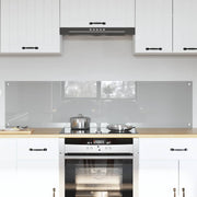 Keuken achterwand 2 stuks 80x40 cm lichtgrijs gehard glas