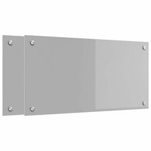 Keuken Achterwand 2 pcs Lichtgrijs 80 x 40 cm gehard glas