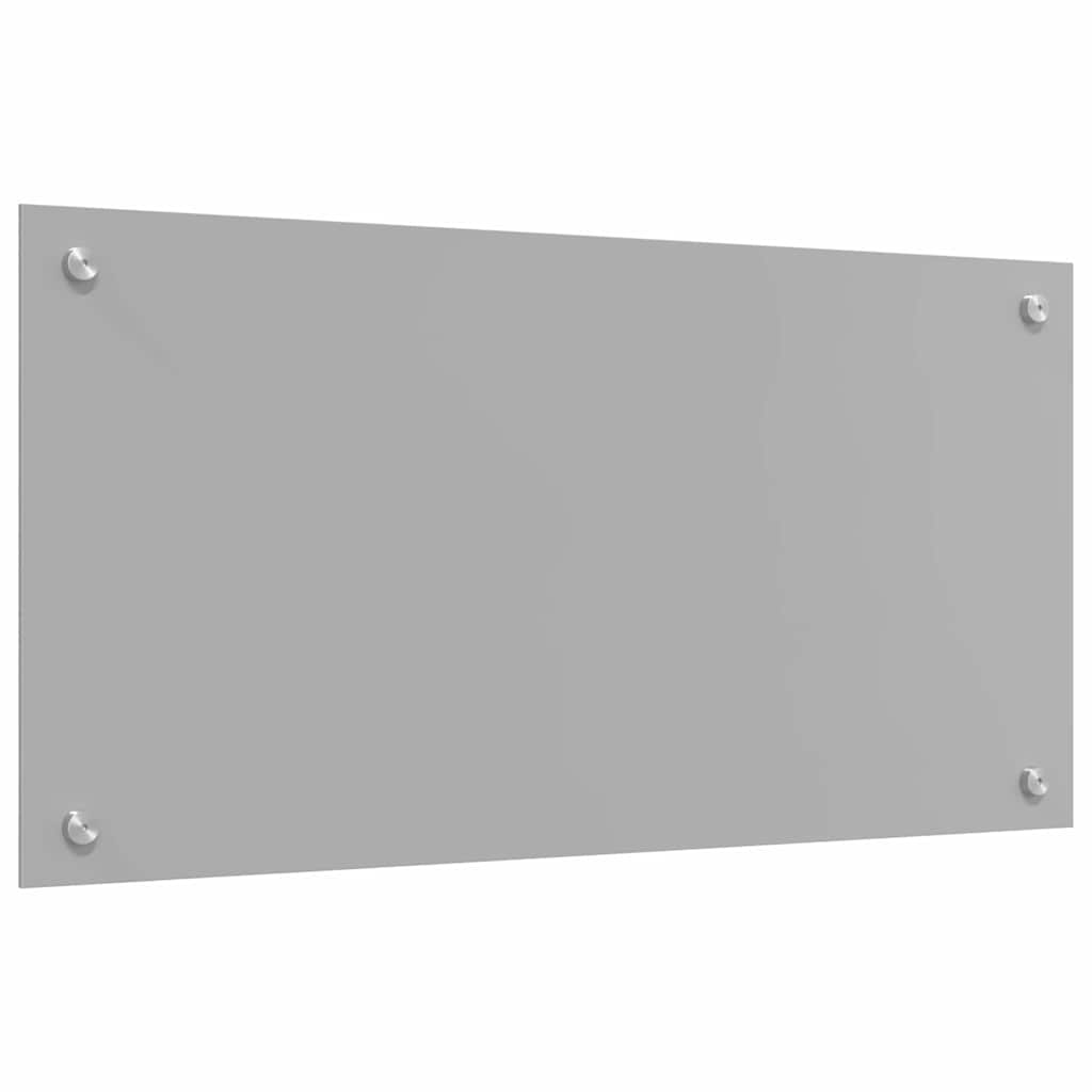 Keuken Achterwand 2 pcs Lichtgrijs 80 x 40 cm gehard glas