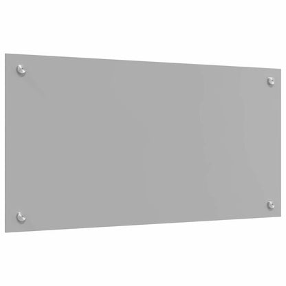 Keuken Achterwand 2 pcs Lichtgrijs 80 x 40 cm gehard glas