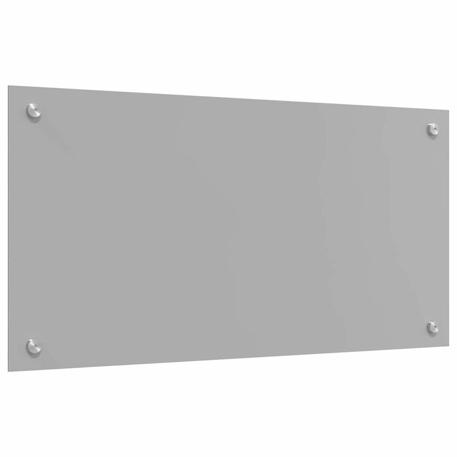 Keuken Achterwand 2 pcs Lichtgrijs 80 x 40 cm gehard glas
