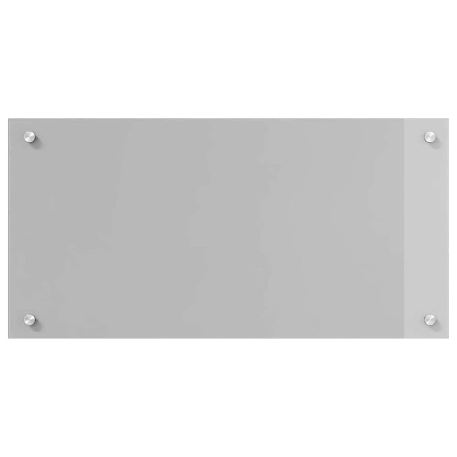 Keuken Achterwand 2 pcs Lichtgrijs 80 x 40 cm gehard glas