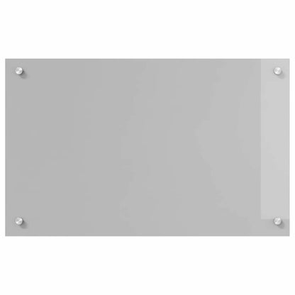 Keuken Achterwand 2 pcs Lichtgrijs 80 x 50 cm gehard glas