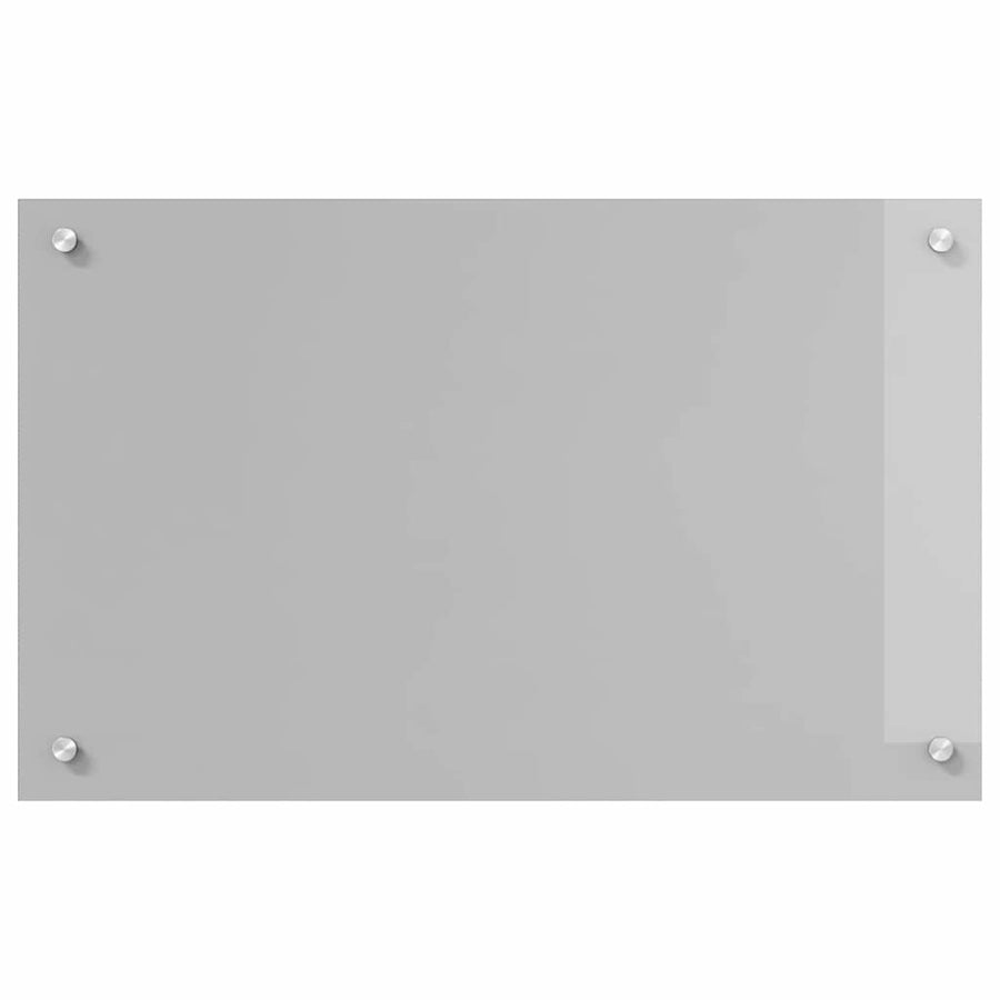 Keuken Achterwand 2 pcs Lichtgrijs 80 x 50 cm gehard glas