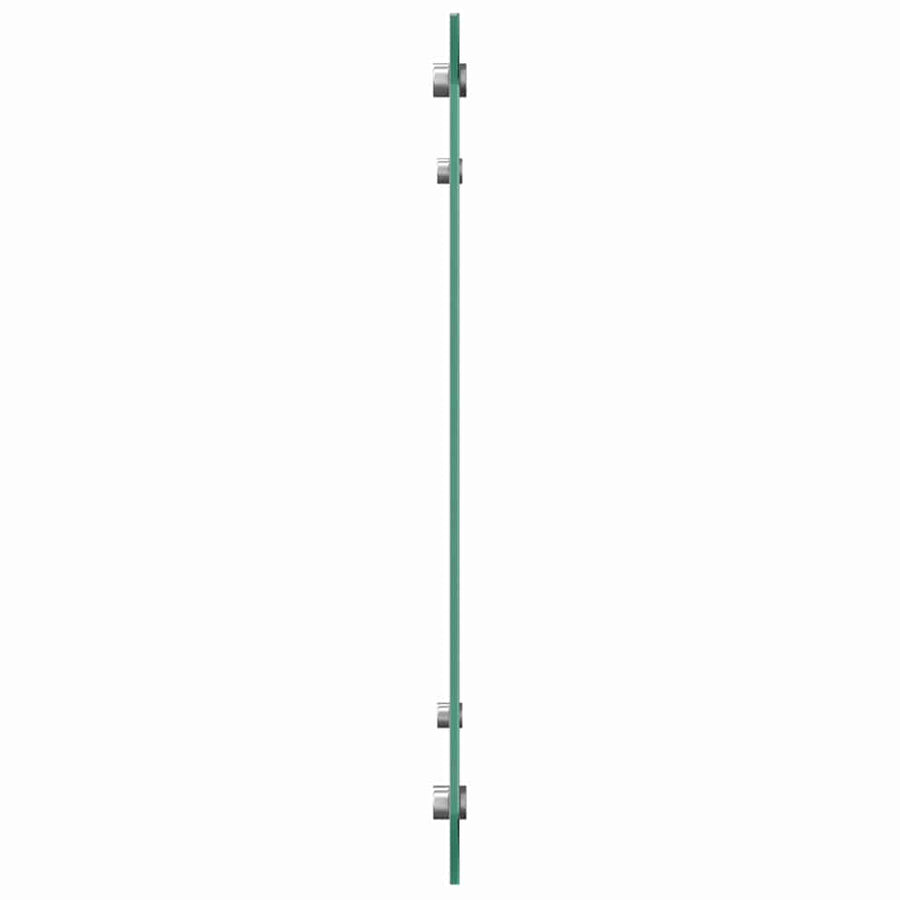 Keuken Achterwand 2 pcs Lichtgrijs 80 x 50 cm gehard glas