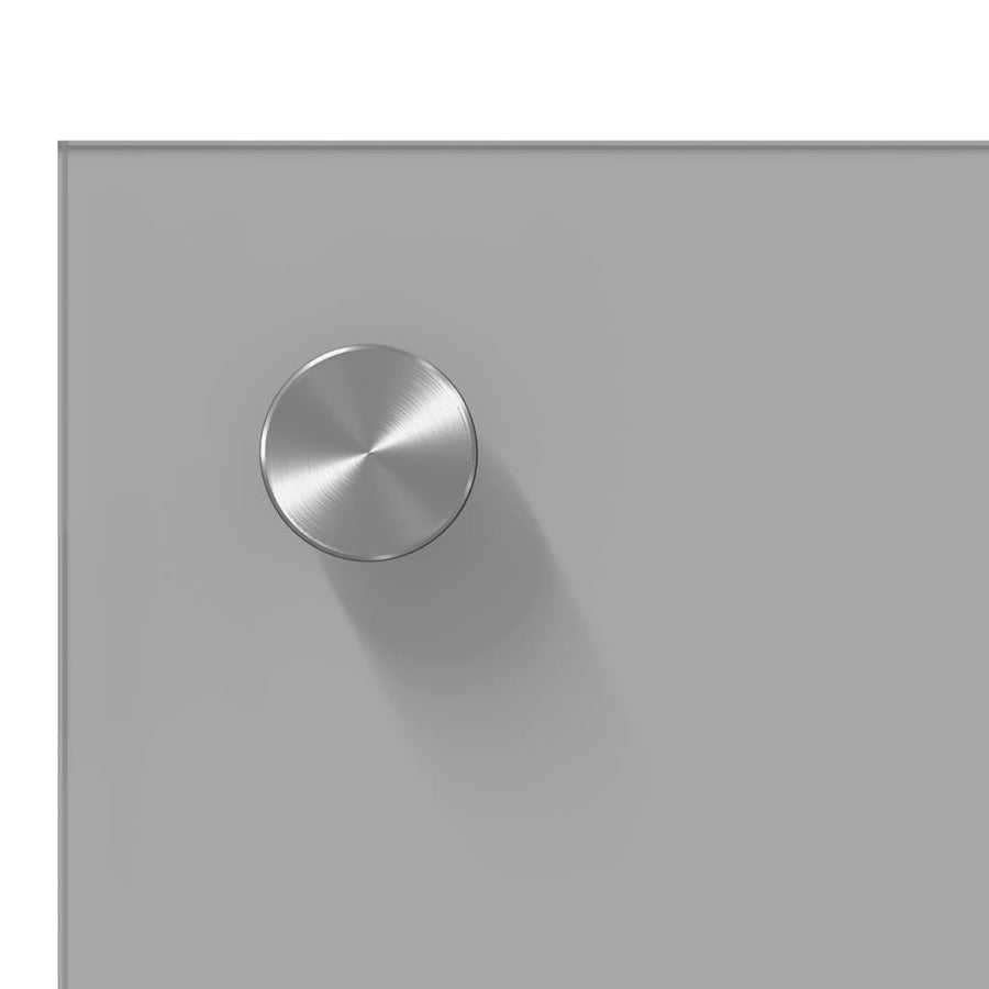 Keuken Achterwand 2 pcs Lichtgrijs 80 x 60 cm gehard glas