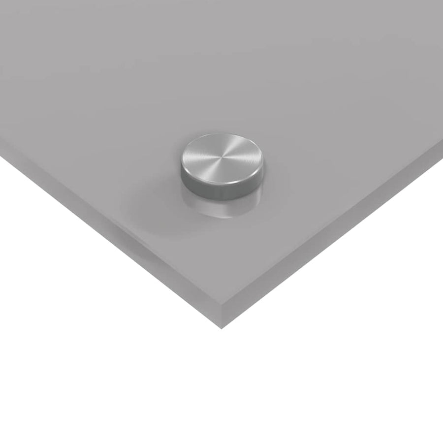 Keuken Achterwand 2 pcs Lichtgrijs 80 x 60 cm gehard glas