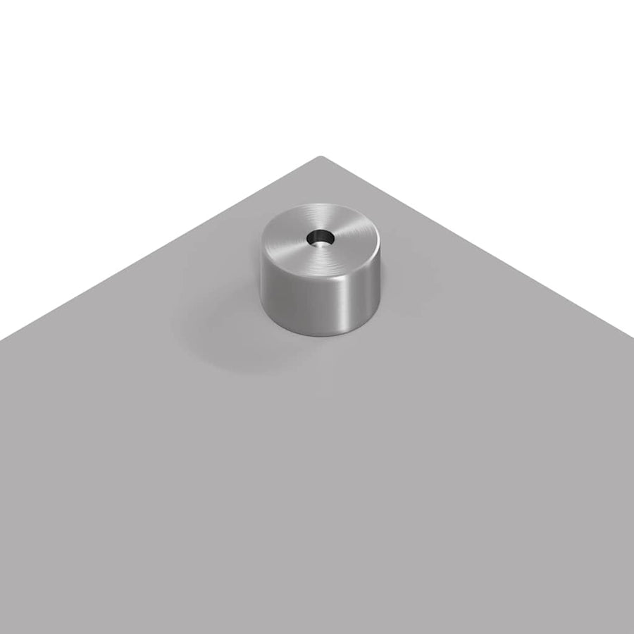 Keuken Achterwand 2 pcs Lichtgrijs 80 x 60 cm gehard glas
