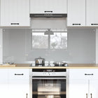 Keukenachterwand 2 stuks gehard glas lichtgrijs 80x60 cm