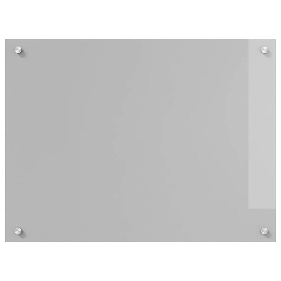 Keuken Achterwand 2 pcs Lichtgrijs 80 x 60 cm gehard glas