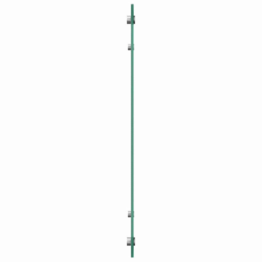 Keuken Achterwand 2 pcs Lichtgrijs 80 x 60 cm gehard glas