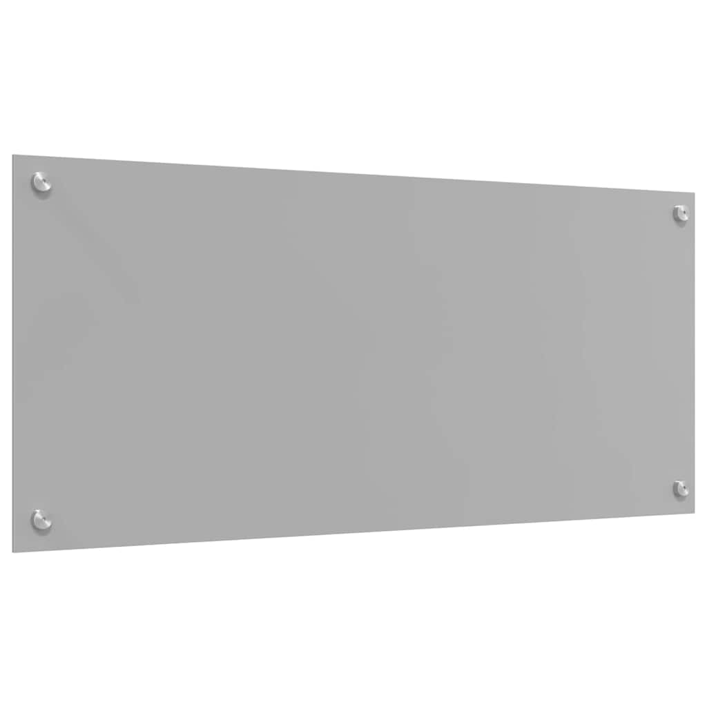 Keuken Achterwand 2 pcs Lichtgrijs 90 x 40 cm gehard glas