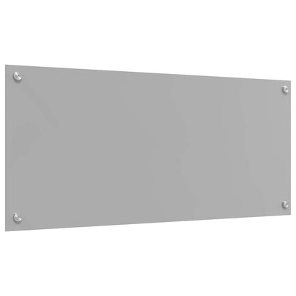 Keuken Achterwand 2 pcs Lichtgrijs 90 x 40 cm gehard glas