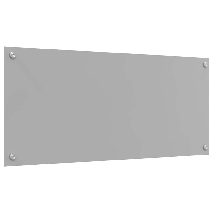 Keuken Achterwand 2 pcs Lichtgrijs 90 x 40 cm gehard glas