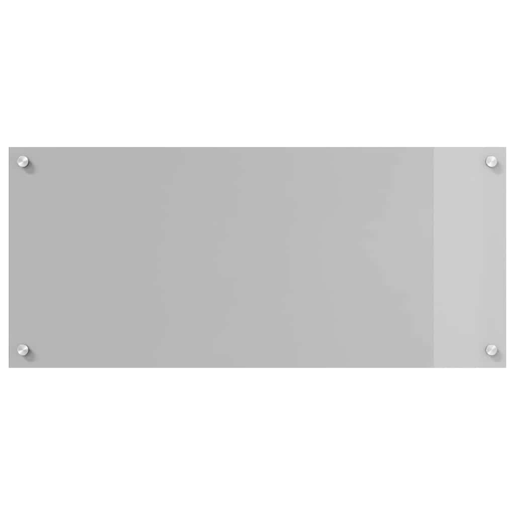Keuken Achterwand 2 pcs Lichtgrijs 90 x 40 cm gehard glas