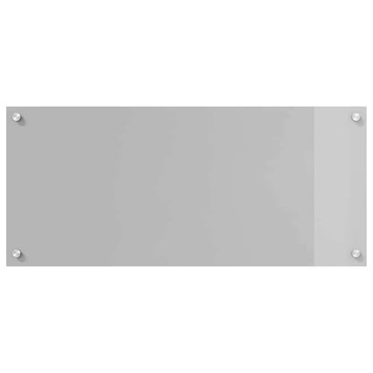 Keuken Achterwand 2 pcs Lichtgrijs 90 x 40 cm gehard glas