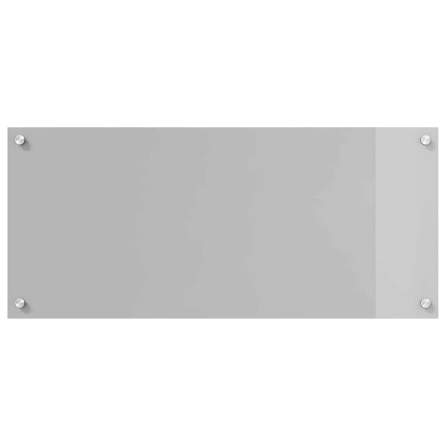 Keuken Achterwand 2 pcs Lichtgrijs 90 x 40 cm gehard glas