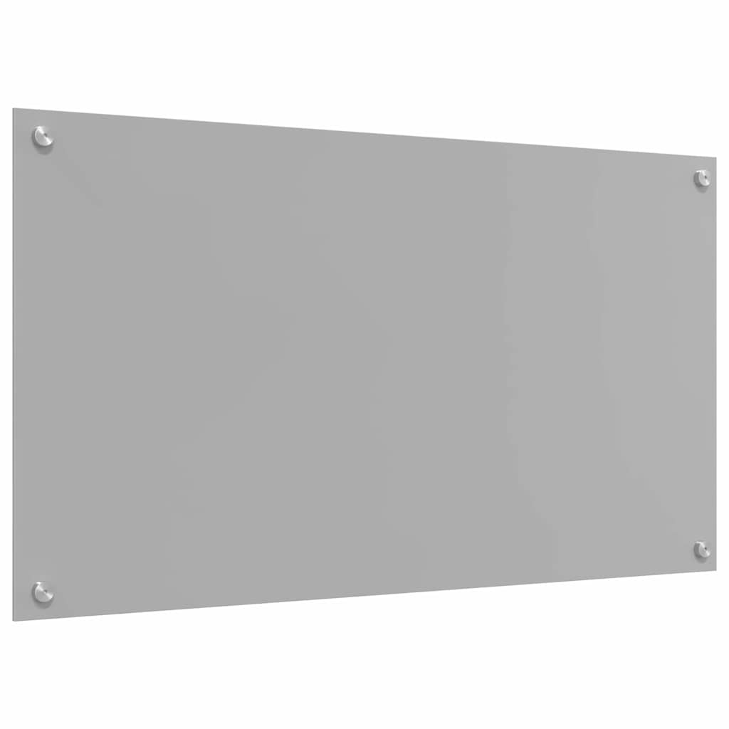 Keuken Achterwand 2 pcs Lichtgrijs 90 x 50 cm gehard glas