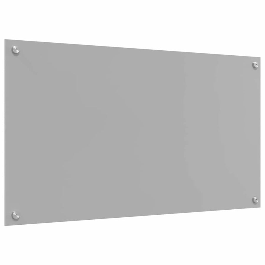 Keuken Achterwand 2 pcs Lichtgrijs 90 x 50 cm gehard glas
