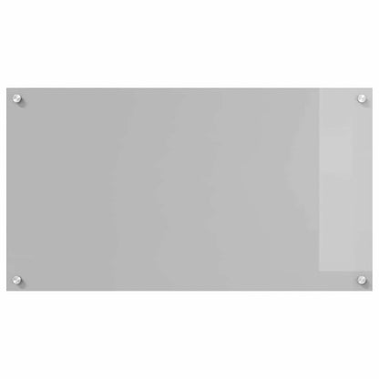 Keuken Achterwand 2 pcs Lichtgrijs 90 x 50 cm gehard glas