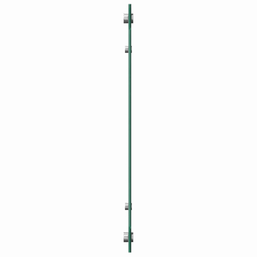 Keuken Achterwand 2 pcs Lichtgrijs 90 x 50 cm gehard glas