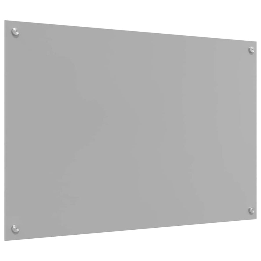 Keukenachterwand 2 pcs Lichtgrijs 90 x 60 cm gehard glas