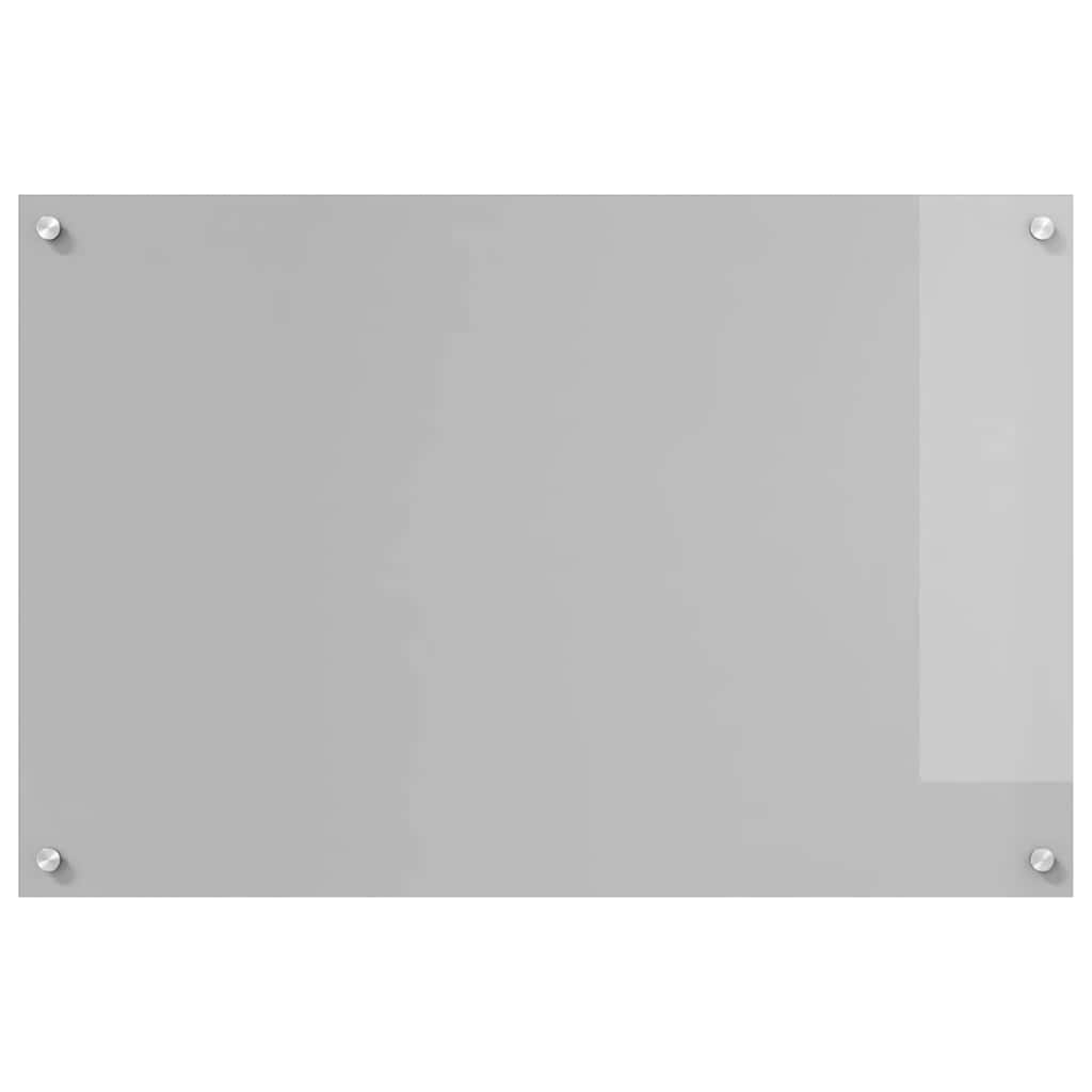Keukenachterwand 2 pcs Lichtgrijs 90 x 60 cm gehard glas