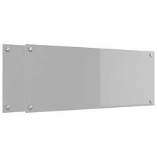 Keuken Achterwand 2 pcs Lichtgrijs 100 x 40 cm gehard glas