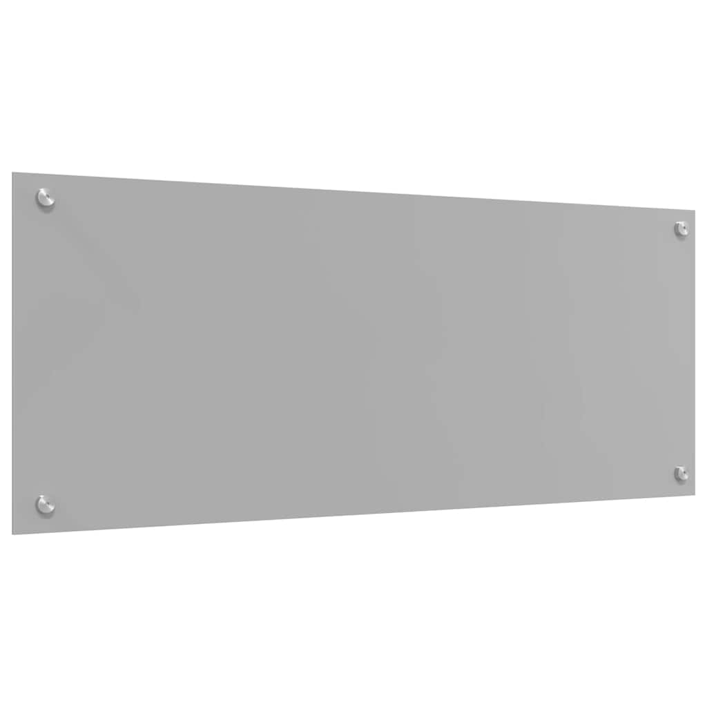 Keuken Achterwand 2 pcs Lichtgrijs 100 x 40 cm gehard glas