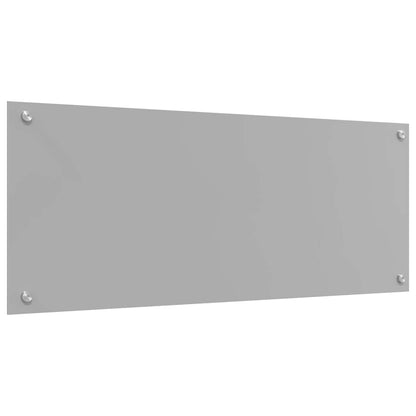 Keuken Achterwand 2 pcs Lichtgrijs 100 x 40 cm gehard glas