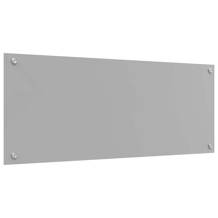 Keuken Achterwand 2 pcs Lichtgrijs 100 x 40 cm gehard glas