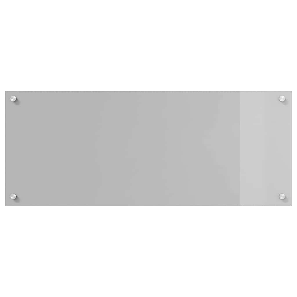 Keuken Achterwand 2 pcs Lichtgrijs 100 x 40 cm gehard glas