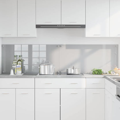 Keuken Achterwand 2 pcs Lichtgrijs 100 x 50 cm gehard glas