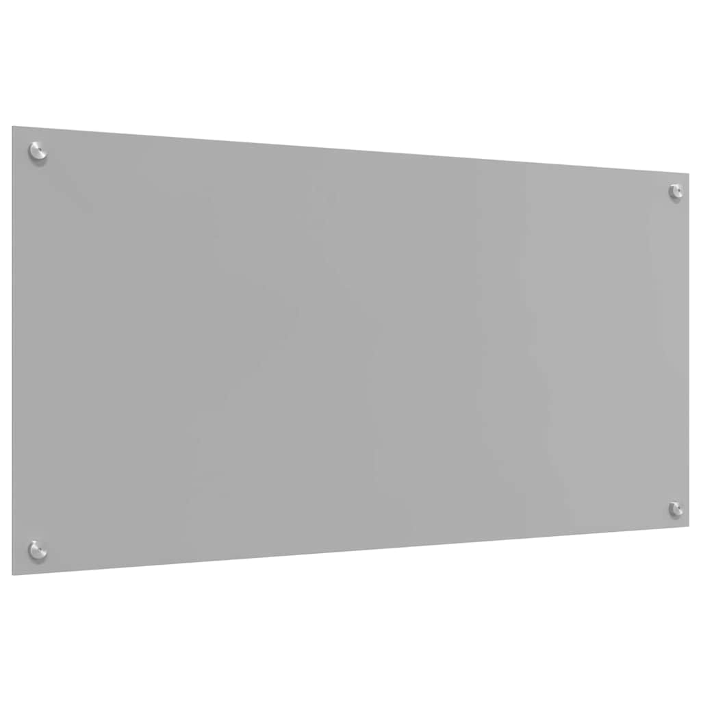 Keuken Achterwand 2 pcs Lichtgrijs 100 x 50 cm gehard glas