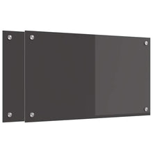 Keukenachterwand 2 pcs Donkergrijs 70 x 40 cm gehard glas