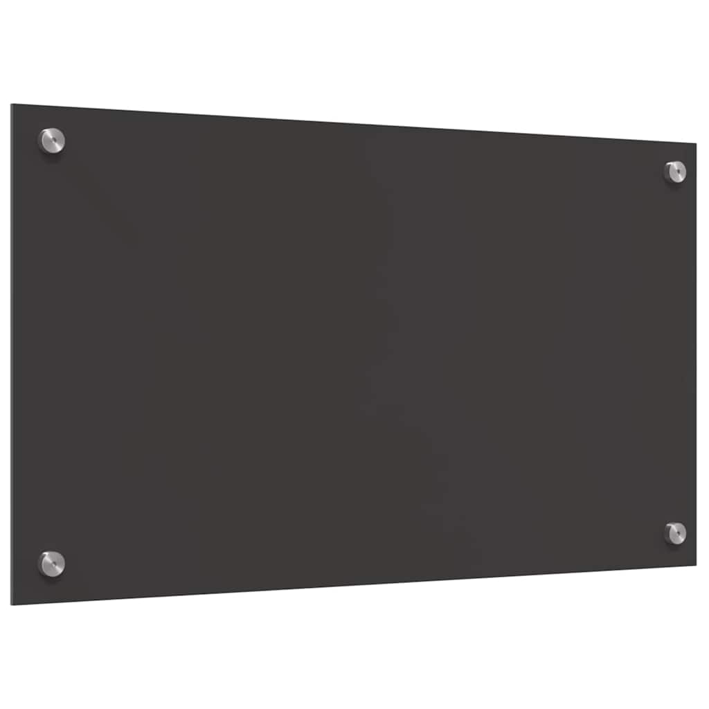 Keukenachterwand 2 pcs Donkergrijs 70 x 40 cm gehard glas