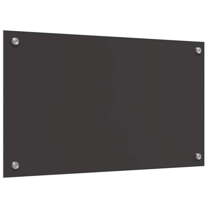 Keukenachterwand 2 pcs Donkergrijs 70 x 40 cm gehard glas