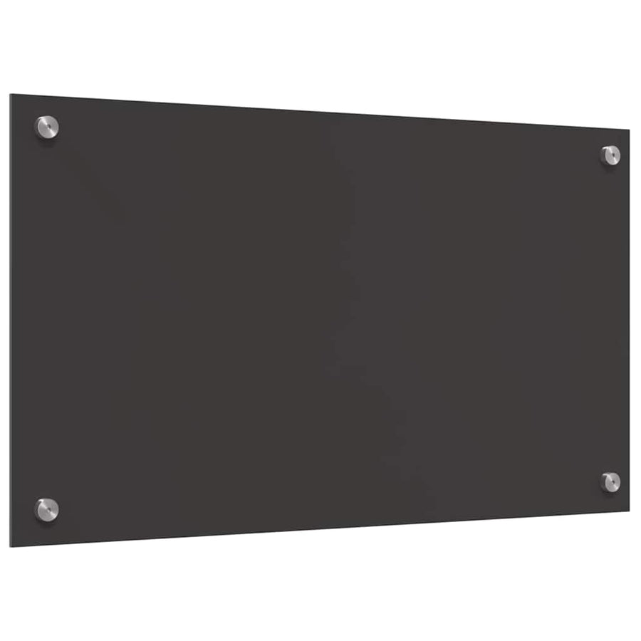 Keukenachterwand 2 pcs Donkergrijs 70 x 40 cm gehard glas