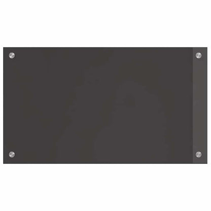 Keukenachterwand 2 pcs Donkergrijs 70 x 40 cm gehard glas